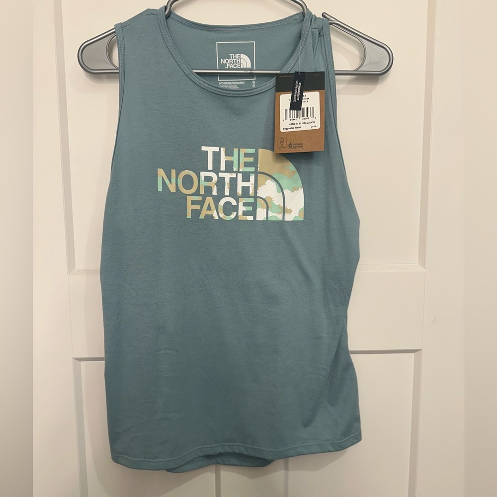 NWT The North Face Graphic Tank - Blue - Women’s S